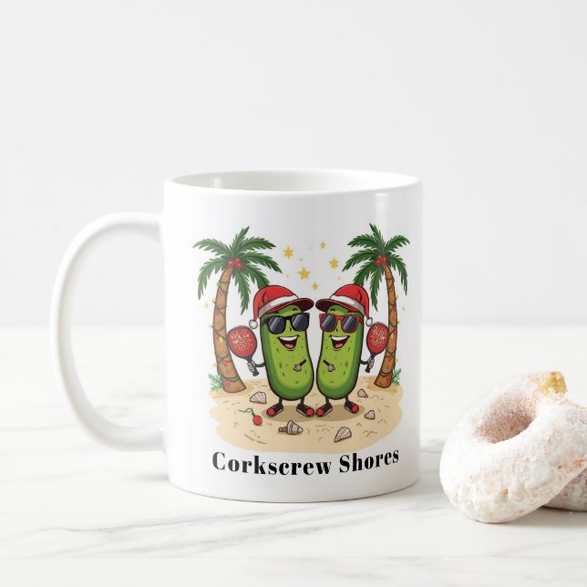 Café Caneca Personalizada de Pickleball (Com Donut)