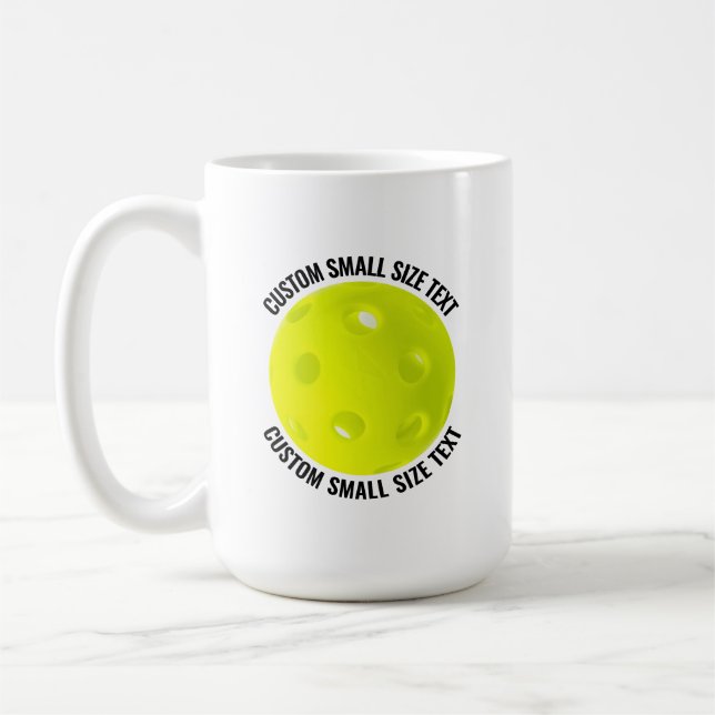 Café Caneca Personalizada de Pickleball de 450ml Texto  (Esquerda)