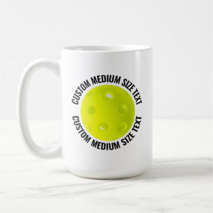 Café Caneca Personalizada de Pickleball de Tamanho Médi
