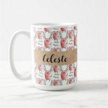 Caneca Personalizada de Porco – Presente de Animal