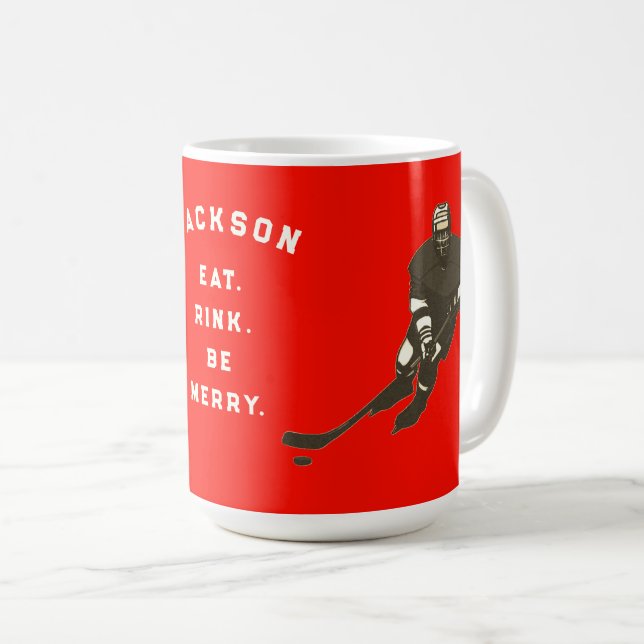 Café Caneca Personalizada de Presente para Jogador de H (Frente Esquerda)