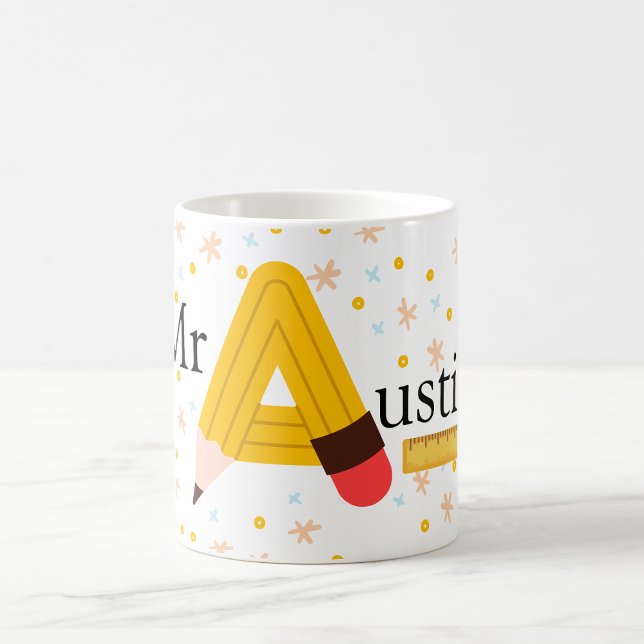 Café Caneca Personalizada de Professores - Lápis Consid (Criador carregado)