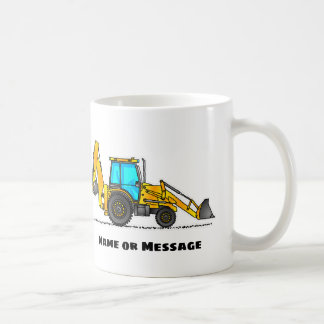 Café Caneca Personalizada de Retroescavadeira, Presente