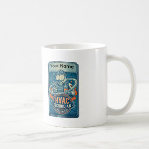 Café Caneca Personalizada de Técnico de HVAC Urso Polar