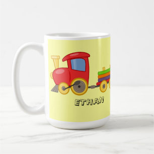 Café Caneca Personalizada de Trem para Crianças