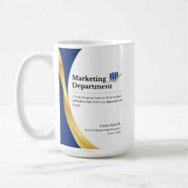 Café Caneca Personalizada do Departamento de Marketing