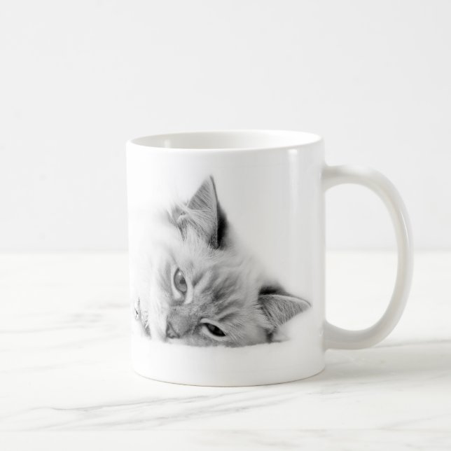 Café caneca personalizada do gato de Ragdoll (Direita)