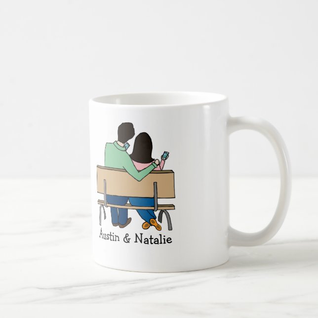 Café Caneca personalizada dos desenhos animados de (Direita)