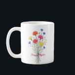 Café Caneca Personalizada Flor de Nascimento em Aquarel<br><div class="desc">Celebre uma conexão especial com nossa Caneca Personalizada com Flor de Nascimento em Aquarela. Com uma ilustração floral que representa a beleza única do mês de nascimento, esta caneca combina estilo artístico com funcionalidade cotidiana. As texturas suaves e etéreas da aquarela sobressaem contra a cerâmica nítida, criando uma peça que...</div>