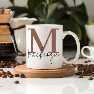 Café Caneca Personalizada Marrom de Graduação de Presen