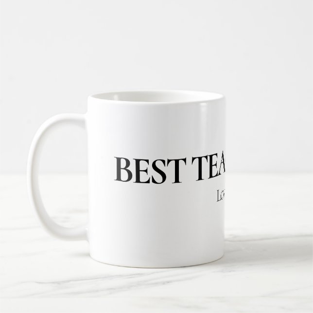 Café Caneca Personalizada Melhor Professor de Todos os  (Esquerda)