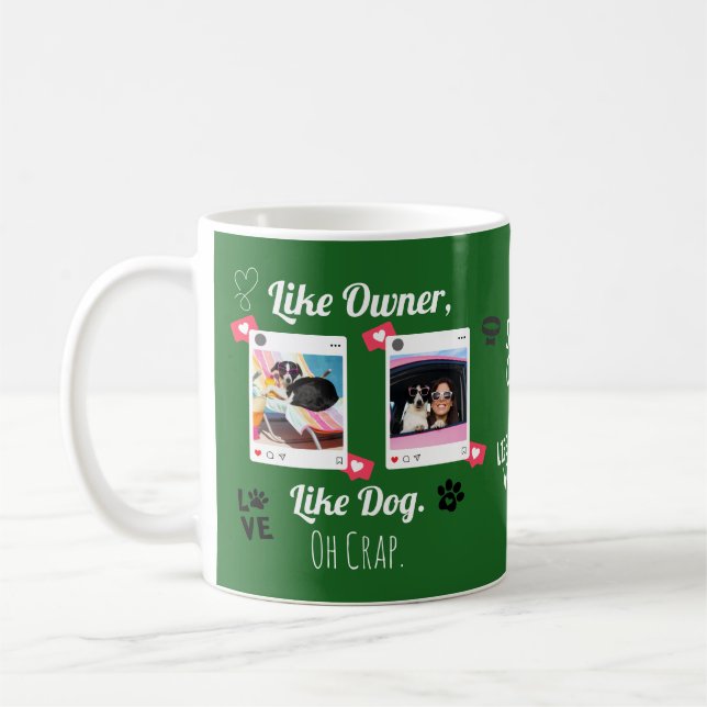 Café Caneca Personalizada para Amantes de Cachorros | P (Esquerda)