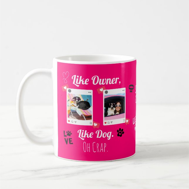 Café Caneca Personalizada para Amantes de Cachorros | P (Esquerda)