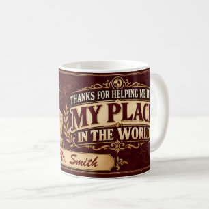 Café Caneca Personalizada para Professor de Geografia,