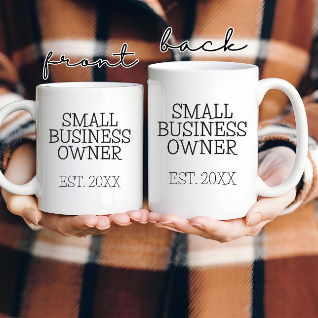Café Caneca Personalizada para Proprietária de Negócios (small business owner mug, boss babe mug, entrepreneur mug, custom business mug, custom boss mug)