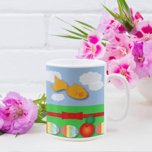Café Caneca personalizada peixes de Norooz