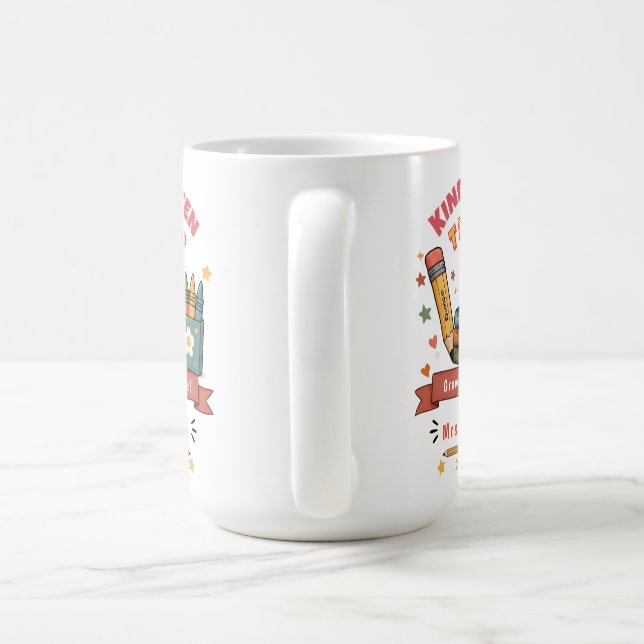 Café Caneca Personalizada Retro para Professora de Jard (Alça)