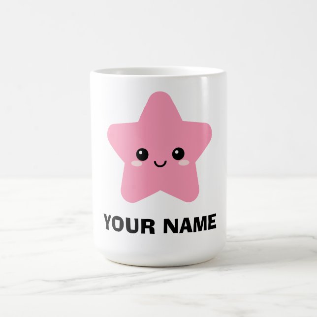Café Caneca Personalizada Rosa, Caneca Gráfica de Carac (Centro)