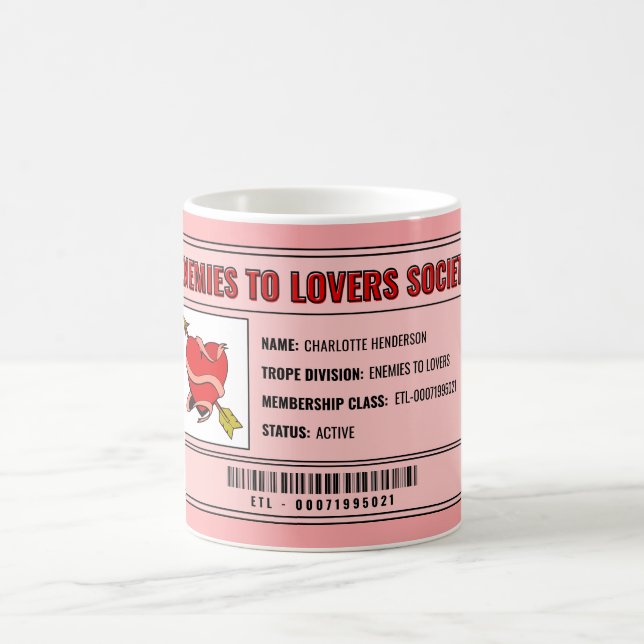 Café Caneca Personalizada Rosa Leitora de Romance Amant (Centro)