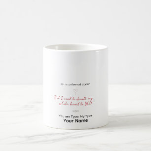 Café Caneca Personalizada Tipo Sanguíneo Presente de Bi