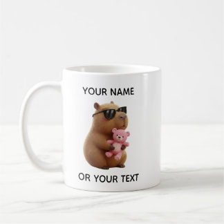 Café Caneca Personalizada Urso de Pelúcia Capivara Lega