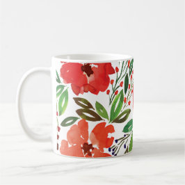 Café Caneca Pintada de Natal e Mão