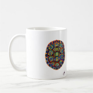 Café Caneca pintada de Shell da tartaruga