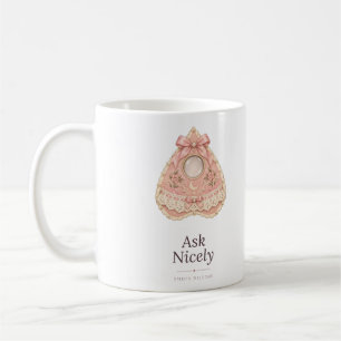 Café Caneca Planchette de Halloween Coquette Pergunte B