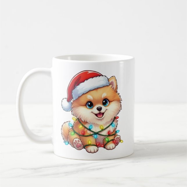 Café Caneca Pomeraniana de Natal Bonita (Esquerda)