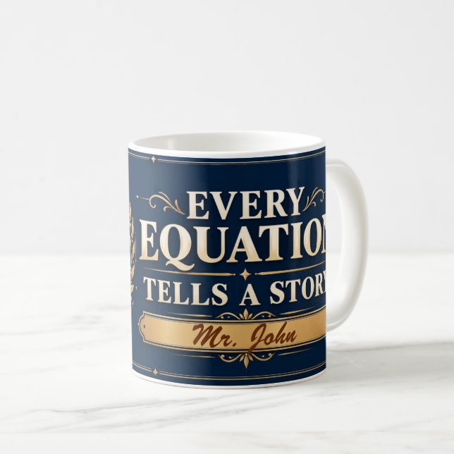 Café Caneca Presente para Professor de Matemática Toda  (Frente Esquerda)