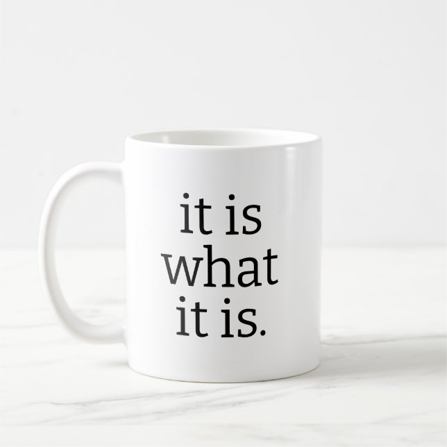 Café Caneca Preta com Citação Atrevida, Caneca de Cerâm (Esquerda)
