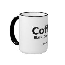 Café, caneca preta de 15 oz
