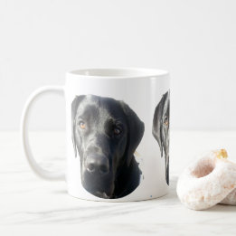 Café Caneca preta de labrador retriever