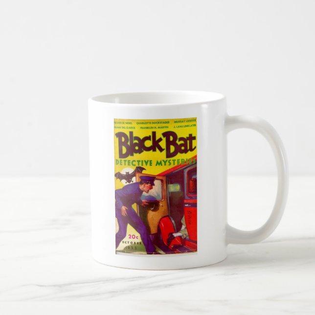 Café Caneca preta de Myteries do detetive do bastão (Direita)
