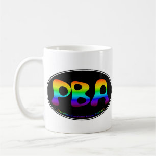 Café Caneca preta do Oval 15oz de PBA
