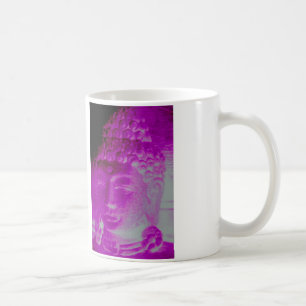 Café caneca principal roxa de buddha