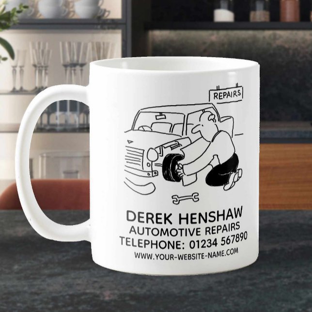Café Caneca Promocional de Reparos Automotivos (Criador carregado)