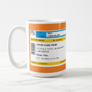 Café Caneca quente da prescrição de Chooclate