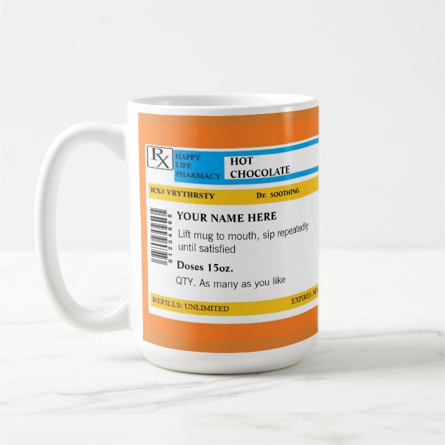Café Caneca quente da prescrição de Chooclate (Esquerda)