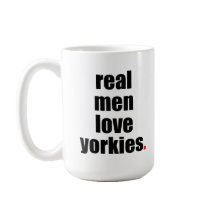 Caneca real de Yorkies do amor dos homens