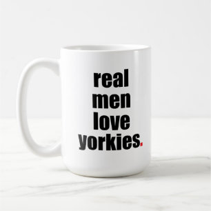 Café Caneca real de Yorkies do amor dos homens