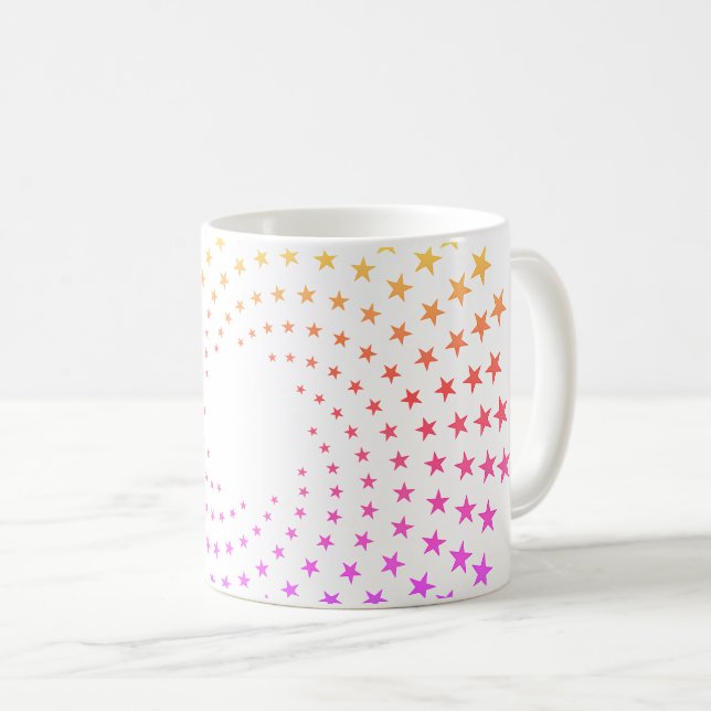 Café Caneca - Redemoinhos de Estrelas Coloridas do Arco (Frente Esquerda)