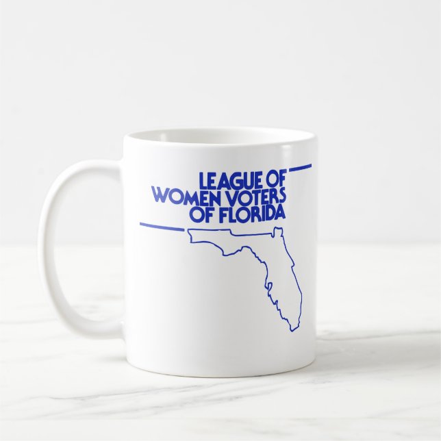 Café Caneca retro do logotipo de LWVF (Esquerda)