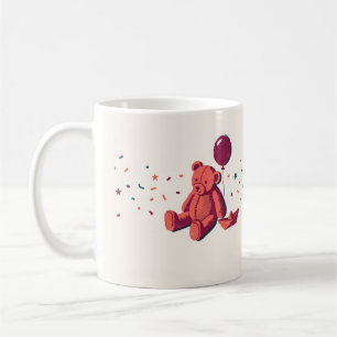 Café Caneca Risógrafo Balão de Urso de Pelúcia