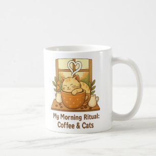 Café Caneca Ritual de Boas-Vindas: Gato Aconchegante na