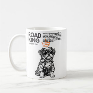 Café Caneca Road King Biker Dog Presente de Motocicle
