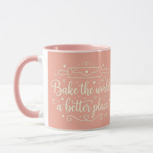 Café Caneca Rosa Combo Faça do Mundo um Lugar Melh