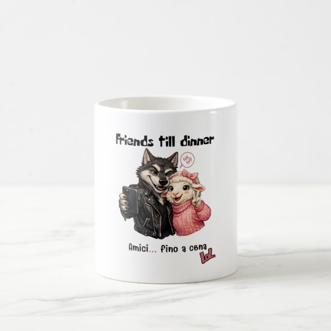 Café Caneca Selfie de Lobo & Ovelha   (Centro)