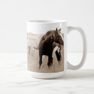 Café Caneca selvagem de Stallion~Majesty 15oz do