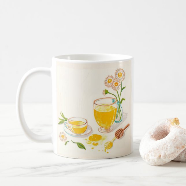 Café Caneca Serenidade Doce de Chá de Camomila e Mel (Com Donut)